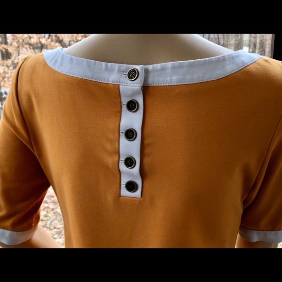 ▪️BANANA REPUBLIC▪️Retro Saffron Orange Top - Picture 4 of 8